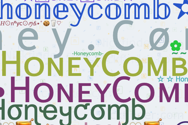 Apodos y nombres elegantes para Honeycomb - Nickfinder.com