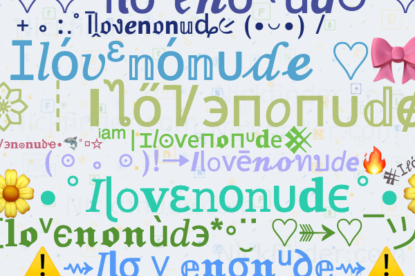 ilovenonude Nicknames for Ilovenonude