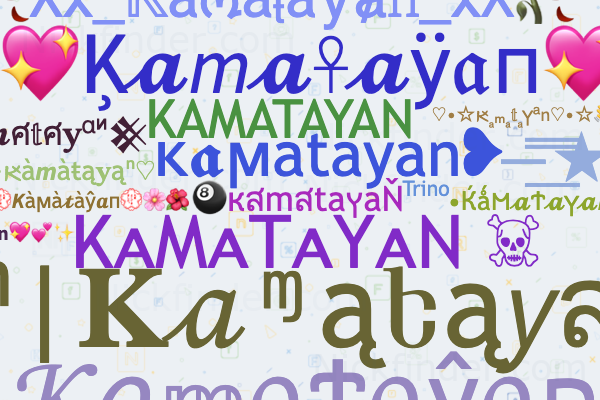 Nicknames and stylish names for Kamatayan - Nickfinder.com