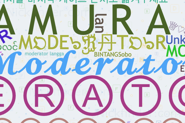 Никнеймы для Moderator: 𝓜𝓸𝓭𝓮𝓻𝓪𝓽𝓸𝓻, M𝔒DE๖ۣۜℜ丹T𝔒๖R