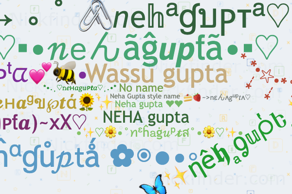 Nicknames and stylish names for Nehagupta - Nickfinder.com