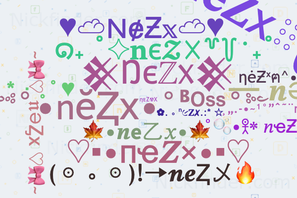 Nicknames for NeZX: Q__RAX, NE-ZX FF, NE—ZX 모, NE—ZX, NEZX •