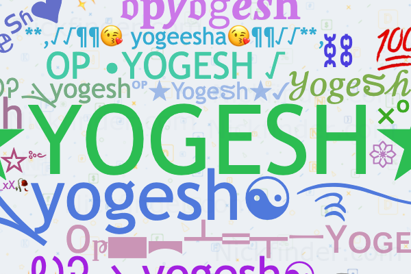 Yogesh Name Style