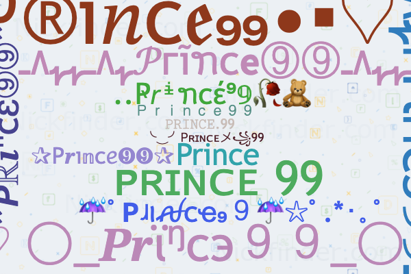 Nicknames for Prince99: Ƥʀɪɴᴄᴇㅤ❾❾, ♪ㅤᎮʀιɴᴄᴇㅤ➒➒