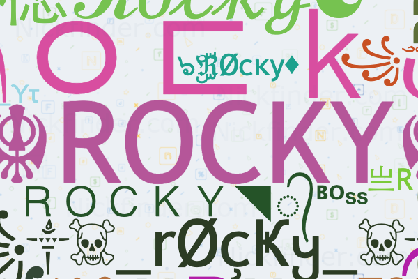 Rockyのニックネームとスタイリッシュな名前 - Nickfinder.com