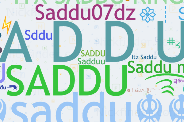 Spitznamen und stilvolle Namen für Saddu - Nickfinder.com