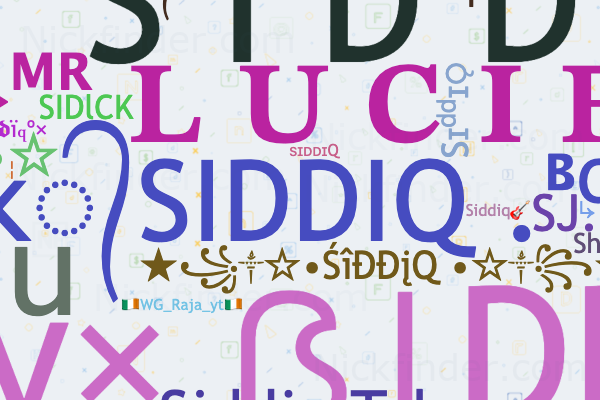 Spitznamen und stilvolle Namen für Siddiq - Nickfinder.com