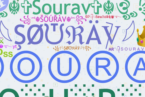 Nicknames for Sourav: ꧁༒⁣⁣𓆩ŞØᙈℜÄ℣𓆪