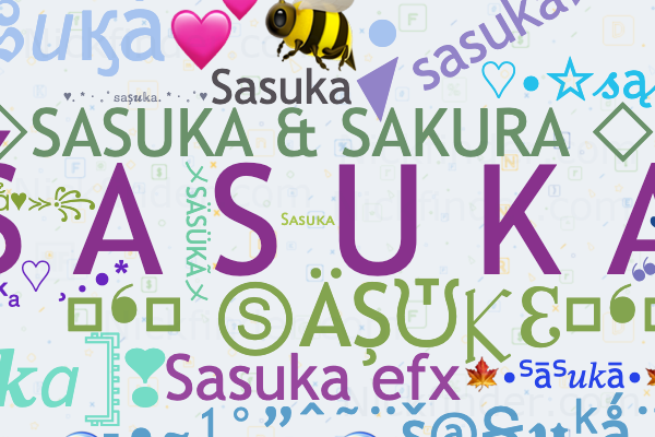 Apodos y nombres elegantes para Sasuka - Nickfinder.com