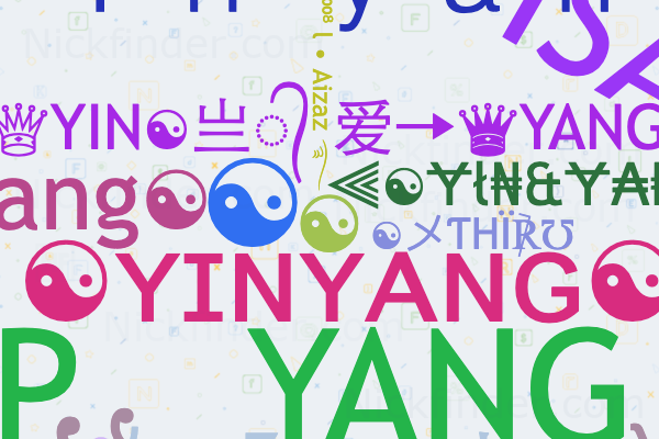 Símbolos Yin Yang para Nick ☯