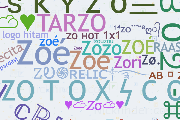 Nicknames for Zo: Zoe, Zozo, 𝚉Ꭷ֍ʀᴇʟɪᴄ༒࿐, Z O, Z o e